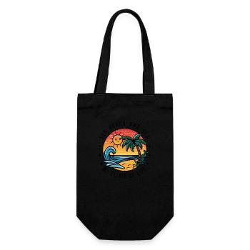 Le soleil, la plage et la mer - mon élixir de vie - Sac à bouteille - noir - Devant