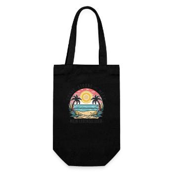 Le soleil, la plage et la mer - mon élixir de vie - Sac à bouteille - noir - Devant
