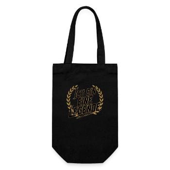 Ich bin eine Legende - Geschenkbeutel für Flaschen - Schwarz - Vorne