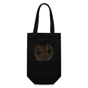 Ich bin eine Legende - Geschenkbeutel für Flaschen - Schwarz - Vorne