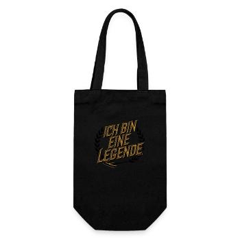 Ich bin eine Legende - Geschenkbeutel für Flaschen - Schwarz - Vorne