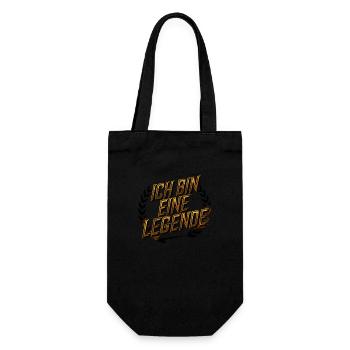 Ich bin eine Legende - Geschenkbeutel für Flaschen - Schwarz - Vorne