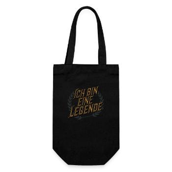 Ich bin eine Legende - Geschenkbeutel für Flaschen - Schwarz - Vorne