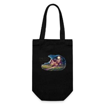 Live simply, dream big - Gift Bag for Bottles - black - Front