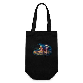 Live simply, dream big - Gift Bag for Bottles - black - Front