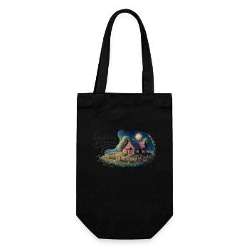 Live simply, dream big - Gift Bag for Bottles - black - Front