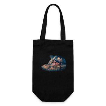 Live simply, dream big - Gift Bag for Bottles - black - Front