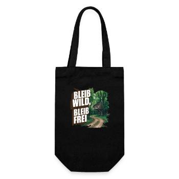 Stay wild, stay free - Gift Bag for Bottles - black - Front