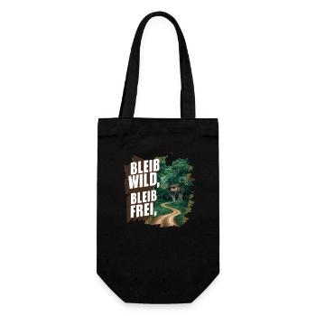 Stay wild, stay free - Gift Bag for Bottles - black - Front