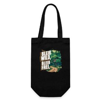 Stay wild, stay free - Gift Bag for Bottles - black - Front