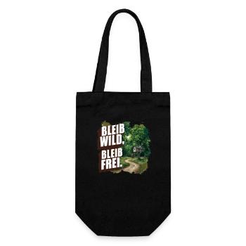 Stay wild, stay free - Gift Bag for Bottles - black - Front