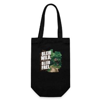 Stay wild, stay free - Gift Bag for Bottles - black - Front