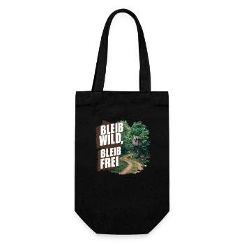 Stay wild, stay free - Gift Bag for Bottles - black - Front