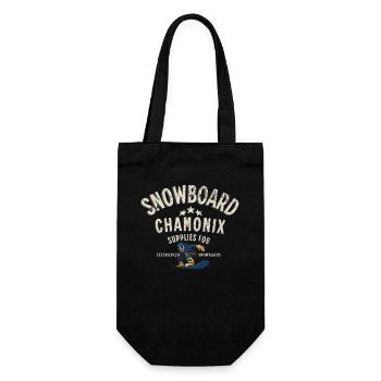 Chamonix snowboarding - Gift Bag for Bottles - black - Front