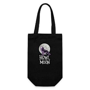 Pleine Lune – Hurlement à la Lune - Sac à bouteille - noir - Devant