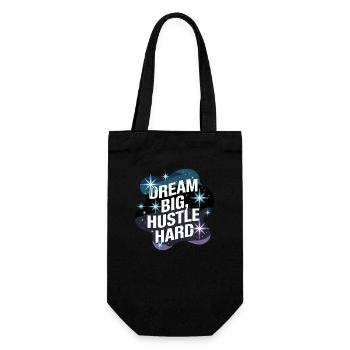 Dream Big, Hustle Hard – Night Sky - Gift Bag for Bottles - black - Front