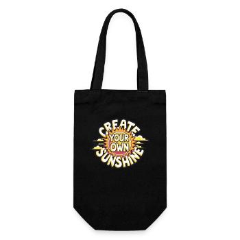 Create Your Own Sunshine – Strahlende Sonne - Gift Bag for Bottles - black - Front