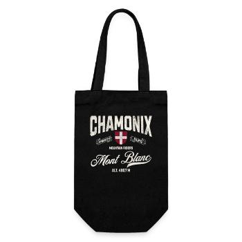 Chamonix Mountain riders - Gift Bag for Bottles - black - Front