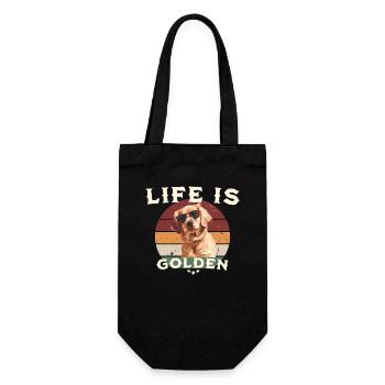 Life is Golden - Sac à bouteille - noir - Devant