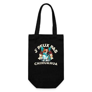 J peux pas j ai chihuahua - Sac à bouteille - noir - Devant