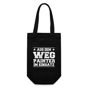 Aus dem Weg Painter im Einsatz Design - Geschenkbeutel für Flaschen - Schwarz - Vorne