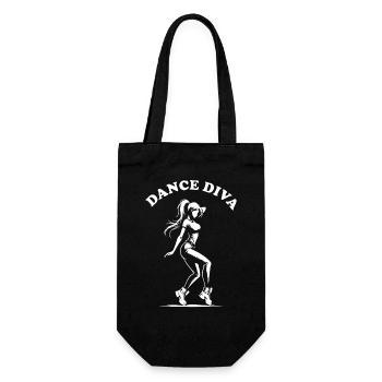 Dance Diva, Dancer Design for Women - Gift Bag for Bottles - black - Front