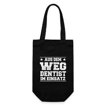 Aus dem Weg Dentist im Einsatz Design - Geschenkbeutel für Flaschen - Schwarz - Vorne