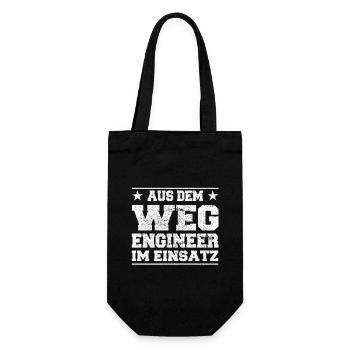 Aus dem Weg Engineer im Einsatz Design - Geschenkbeutel für Flaschen - Schwarz - Vorne