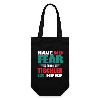 Have no Fear the Tischler is here Outfit - Geschenkbeutel für Flaschen - Schwarz - Vorne
