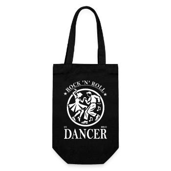 Rock'n'Roll Dancer Vintage Design - Gift Bag for Bottles - black - Front