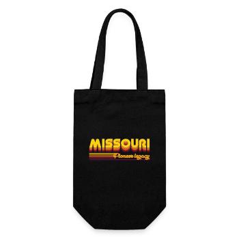 cooles Missouri USA Bundesstaaten Design - Geschenkbeutel für Flaschen - Schwarz - Vorne
