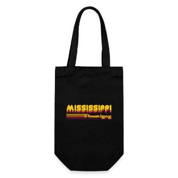 cooles Misssissippi USA Bundesstaaten Design - Geschenkbeutel für Flaschen - Schwarz - Vorne
