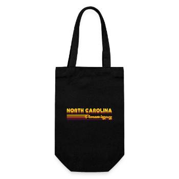 cooles North Carolina USA Bundesstaaten Design - Geschenkbeutel für Flaschen - Schwarz - Vorne