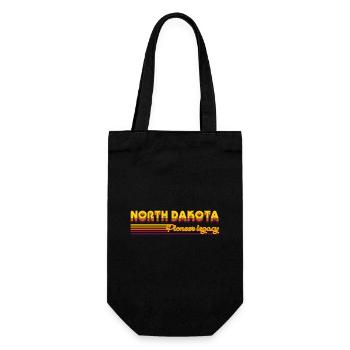 cool North Dakota USA states design - Gift Bag for Bottles - black - Front