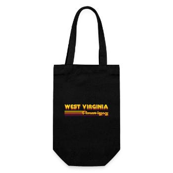 cool West Virginia USA states design - Gift Bag for Bottles - black - Front