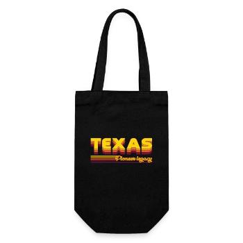 cooles Texas USA Bundesstaaten Design - Geschenkbeutel für Flaschen - Schwarz - Vorne