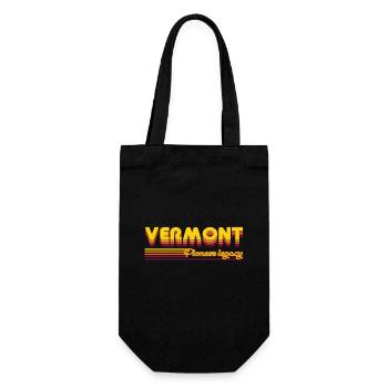cooles Vermont USA Bundesstaaten Design - Geschenkbeutel für Flaschen - Schwarz - Vorne
