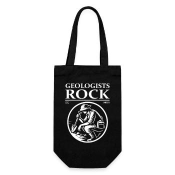 Geoologists Rock – La conception géologue - Sac à bouteille - noir - Devant