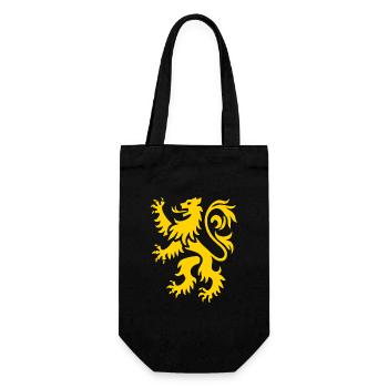 Löwe Münchner Wappentier – Bayern Stolz Design - Geschenkbeutel für Flaschen - Schwarz - Vorne
