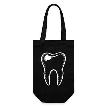 Molenzahn Design – Sourire avec mordant - Sac à bouteille - noir - Devant