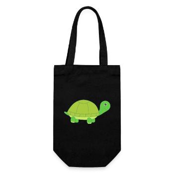Turtle Turtles - Gift Bag for Bottles - black - Front