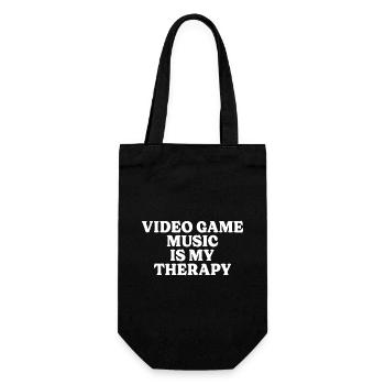 Geek-Therapie-Musik-Videospiele - Geschenkbeutel für Flaschen - Schwarz - Vorne