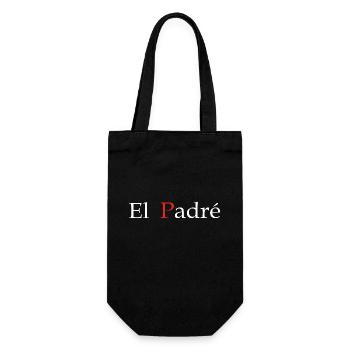 cadeau papa El padré cadeau papa fête - Sac à bouteille - noir - Devant
