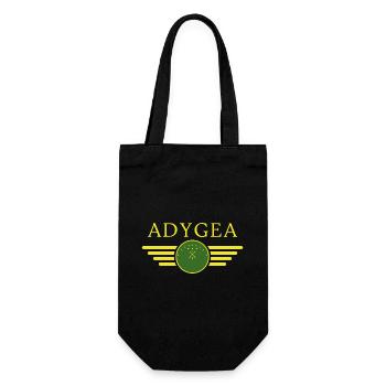 J’aime Adygea, T-shirt design de style élégance - Sac à bouteille - noir - Devant