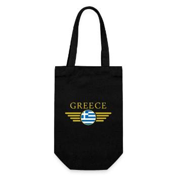 J’aime la Grèce, Style Design T-Shirt - Sac à bouteille - noir - Devant