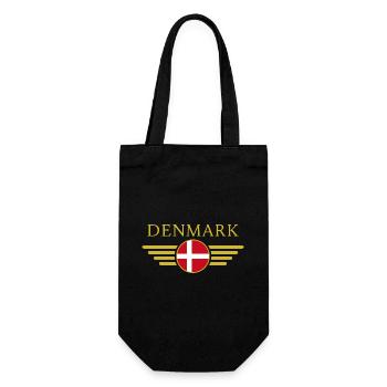 J’aime le Danemark, l’élégance style design vêtements - Sac à bouteille - noir - Devant
