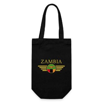 Ich liebe Sambia, Eleganz Stil Design T-Shirt - Geschenkbeutel für Flaschen - Schwarz - Vorne