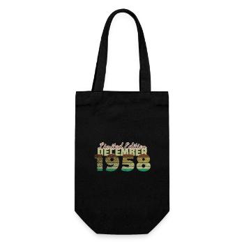 66th Birthday Limited Edition (SCR) 12/1958 - Gift Bag for Bottles - black - Front