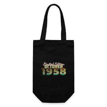 66th Birthday Limited Edition (SCR) 10/1958 - Gift Bag for Bottles - black - Front