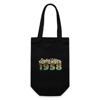 66th Birthday Limited Edition (SCR) 09/1958 - Gift Bag for Bottles - black - Front
